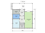 Двухэтажный дом из бруса 10х10 Златослав